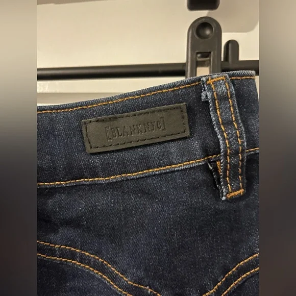 Blank NYC Blue A-Line Jean Skirt Snap Buttons Rodeo Western Chic Cotton Rayon 24 - Picture 11 of 15